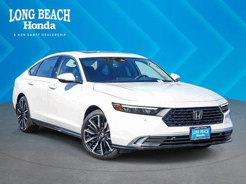 Platinum White Pearl 2026 Honda Accord Hybrid Touring