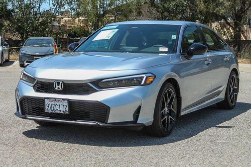 Solar Silver Metallic 2026 Honda Civic Hybrid Sport