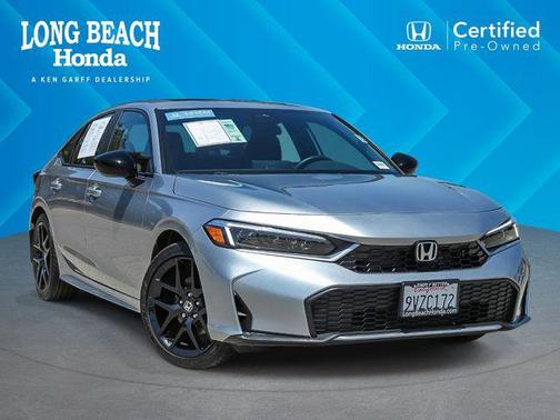 Solar Silver Metallic 2026 Honda Civic Hybrid Sport