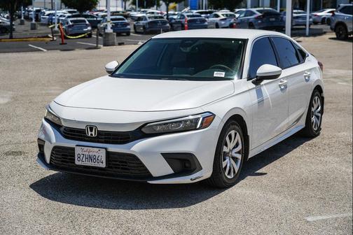 Platinum White Pearl 2022 Honda Civic LX