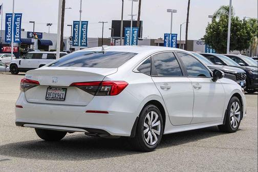 Platinum White Pearl 2023 Honda Civic LX