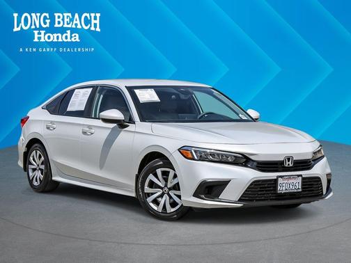 Platinum White Pearl 2023 Honda Civic LX