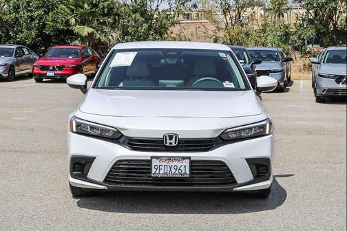 Platinum White Pearl 2023 Honda Civic LX