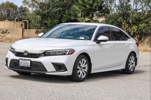 Platinum White Pearl 2023 Honda Civic LX