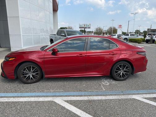 Supersonic Red 2021 Toyota Camry SE