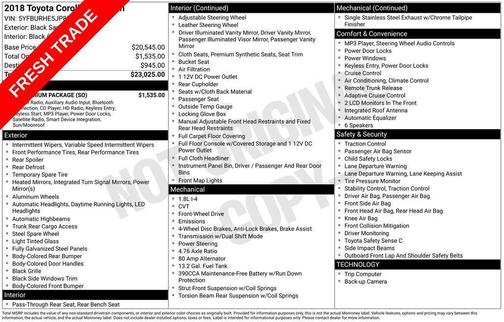 2018 Toyota Corolla SE