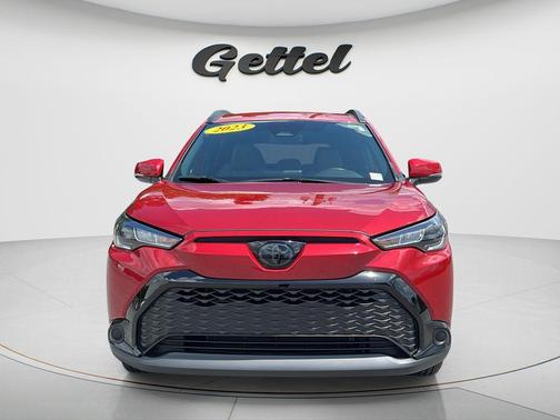 Barcelona Red Metallic 2023 Toyota Corolla Hybrid SE