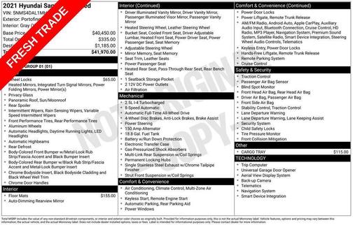 2021 Hyundai SANTA FE Limited