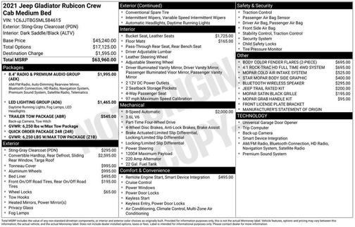 Sting-Gray Clearcoat 2021 Jeep Gladiator Rubicon