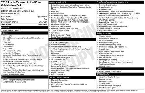 2025 Toyota Tacoma Limited