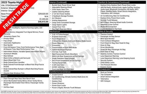 2023 Toyota Highlander LE