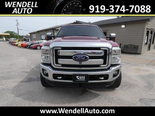 Red 2013 Ford F-250 Platinum