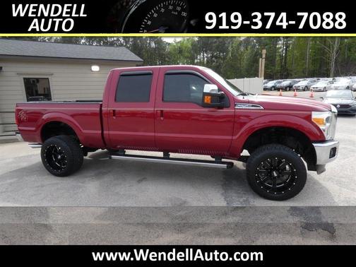 Red 2013 Ford F-250 Platinum