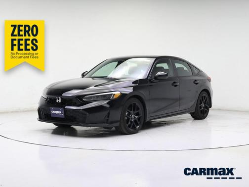 Black 2025 Honda Civic Hybrid Sport