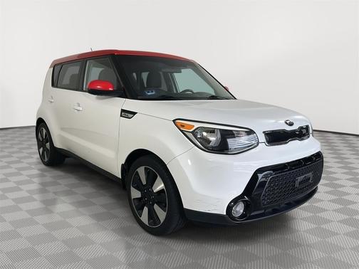White w/Red Roof 2016 Kia Soul +
