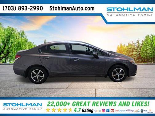 Modern Steel Metallic 2015 Honda Civic SE