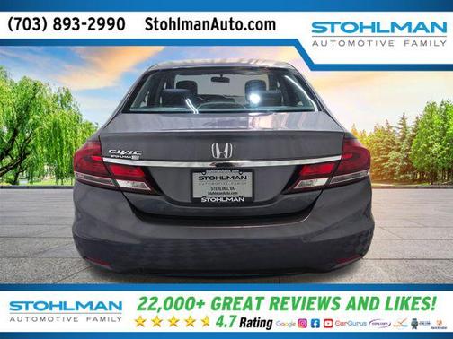 Modern Steel Metallic 2015 Honda Civic SE