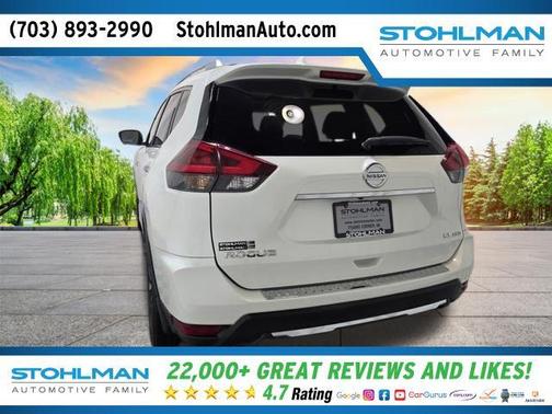 Pearl White 2018 Nissan Rogue SL
