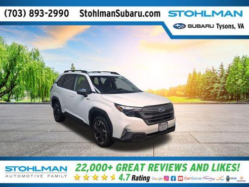 Crystal White Pearl 2026 Subaru Forester Hybrid Premium