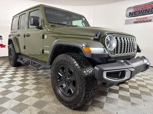 Sarge Green Clearcoat 2024 Jeep Wrangler 4-Door Sahara 4x4