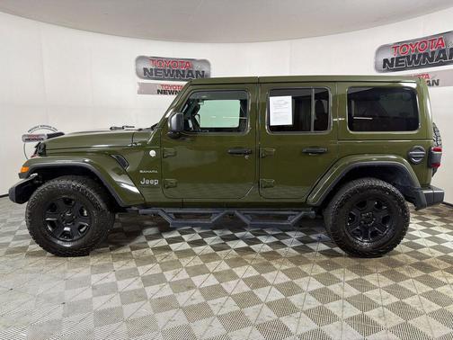 Sarge Green Clearcoat 2024 Jeep Wrangler 4-Door Sahara 4x4
