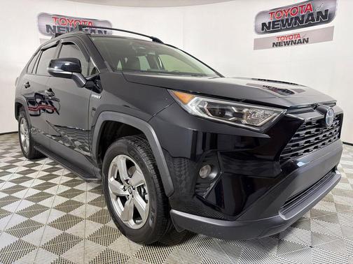 Midnight Black Metallic 2021 Toyota RAV4 Hybrid XLE Premium