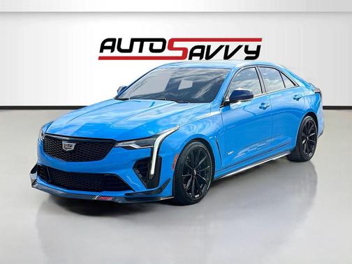 Electric Blue 2023 Cadillac CT4-V V-Series Blackwing