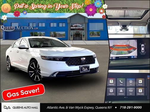 Platinum White Pearl 2023 Honda Accord Hybrid Touring