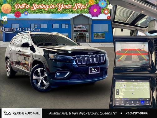 Diamond Black Crystal Pearlcoat 2019 Jeep Cherokee Limited