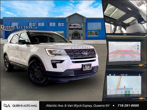 White Platinum Metallic Tri-Coat 2018 Ford Explorer XLT