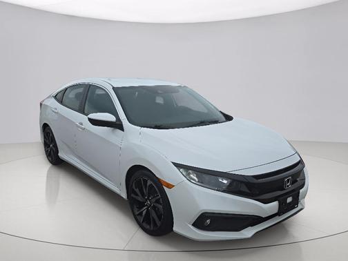 White Orchid Pearl 2019 Honda Civic Sport