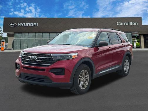 Red Metallic 2022 Ford Explorer XLT