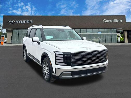 Creamy White Pearl 2026 Hyundai Palisade Hybrid Blue SEL 7P