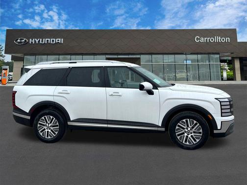 Creamy White Pearl 2026 Hyundai Palisade Hybrid Blue SEL 7P
