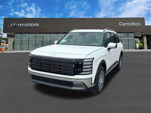 Creamy White Pearl 2026 Hyundai Palisade Hybrid Blue SEL 7P