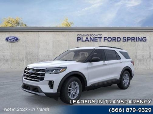 Space White Metallic 2026 Ford Explorer Active