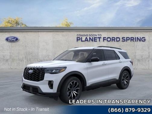Space White Metallic 2026 Ford Explorer ST-Line