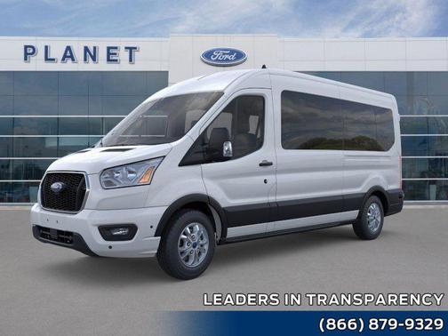 Oxford White 2025 Ford Transit-350 XLT Wagon