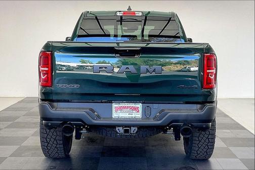 PG9 Serrano Green Metallic 2026 RAM 1500 RHO Crew Cab 4x4 5'7' Box
