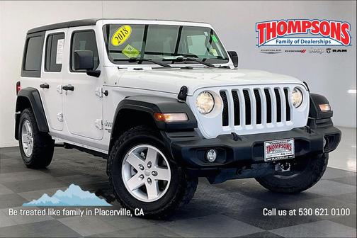 Bright White Clearcoat 2018 Jeep Wrangler Unlimited Sport