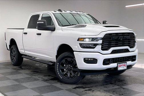 PW7 Bright White Clear Coat 2026 RAM 2500 Black Express Crew Cab 4x4 6'4' Box