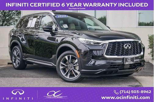 Mineral Black 2023 INFINITI QX60 LUXE