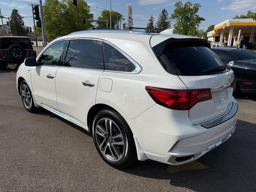 Platinum White Pearl 2020 Acura MDX Sport Hybrid Advance Package