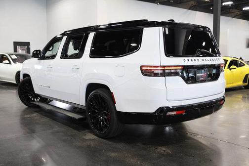 Bright White Clearcoat 2025 Jeep Grand Wagoneer L Series III Obsidian 4x4