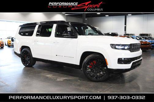 Bright White Clearcoat 2025 Jeep Grand Wagoneer L Series III Obsidian 4x4