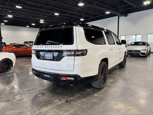 Bright White Clearcoat 2025 Jeep Grand Wagoneer L Series III Obsidian 4x4
