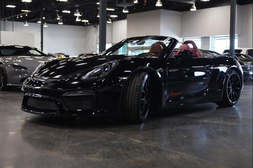 Black 2016 Porsche Boxster Spyder