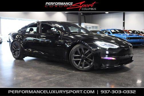 Solid Black 2021 Tesla Model S Plaid