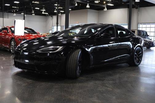 Solid Black 2021 Tesla Model S Plaid