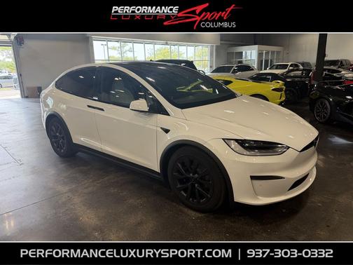 Pearl White Multi-Coat 2022 Tesla Model X Plaid Tri Motor All-Wheel Drive